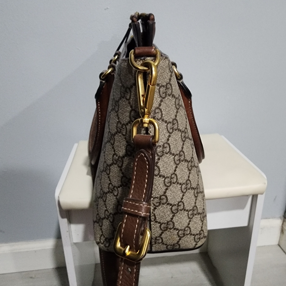 GUCCI GG Supreme 2Way Shoulder Bag Handbag - Picture 6 of 9